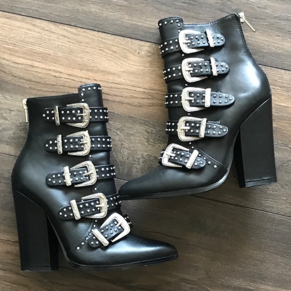 Steve madden comet studded western booties Clearance